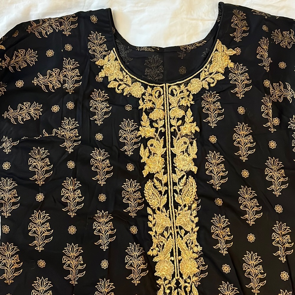 Black shalwar kameez outfit